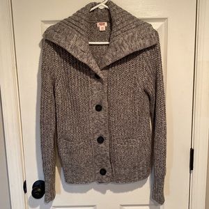 Mossimo Supply Co. Gray Chunky Knit Button Cardigan